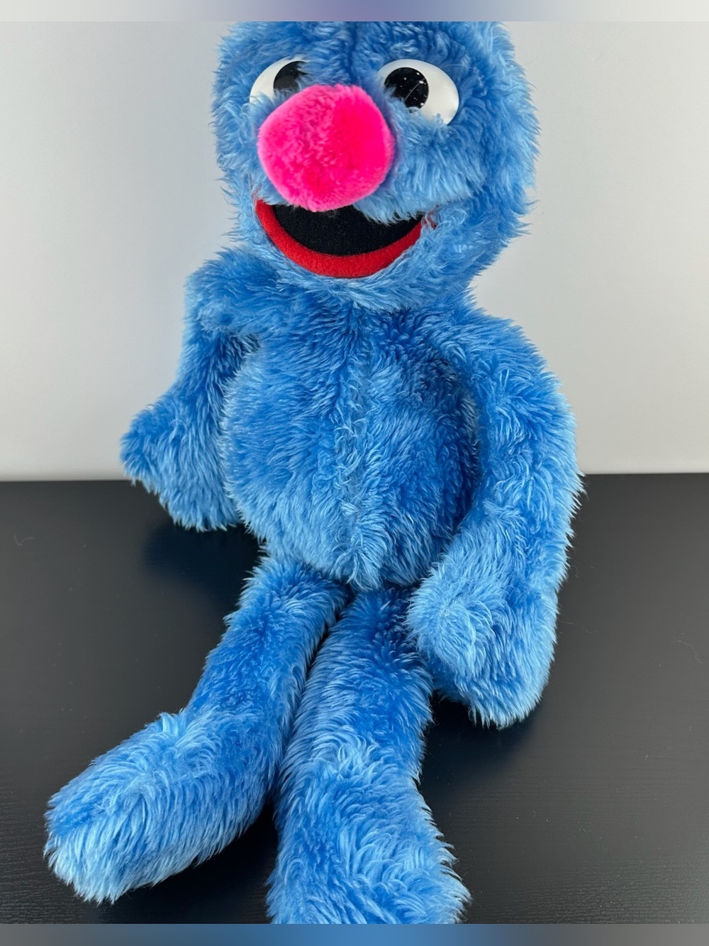 Sesame Street Rare Grover Hand Puppet 20” Large Blue Plush Stuffed Animal